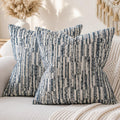 amoment a moment Boho Throw Pillow Covers Set of 2, Striped Decorative Rustic Farmhouse Pillow Cases, Aesthetic Modern Home Decor Couch Cushi…