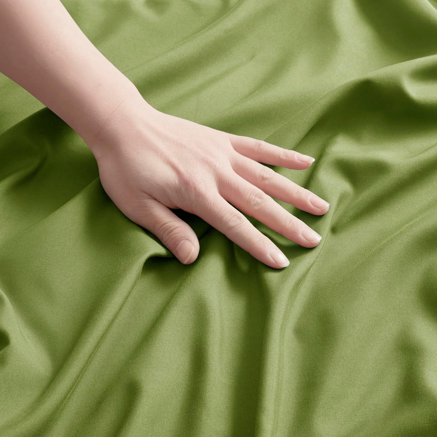 Nestl Calla Green Pillow Cases Queen Size Set of 2, Soft Queen Pillow Case, 1800 Microfiber Queen Pillow Cases 2, Pillowcases Queen, Envelo…