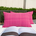 Kevin Textile Pack of 2 Valentines Decorative Outdoor Waterproof Pillow Covers Garden Cushion Sham Throw Pillowcase Shell for Patio Tent…