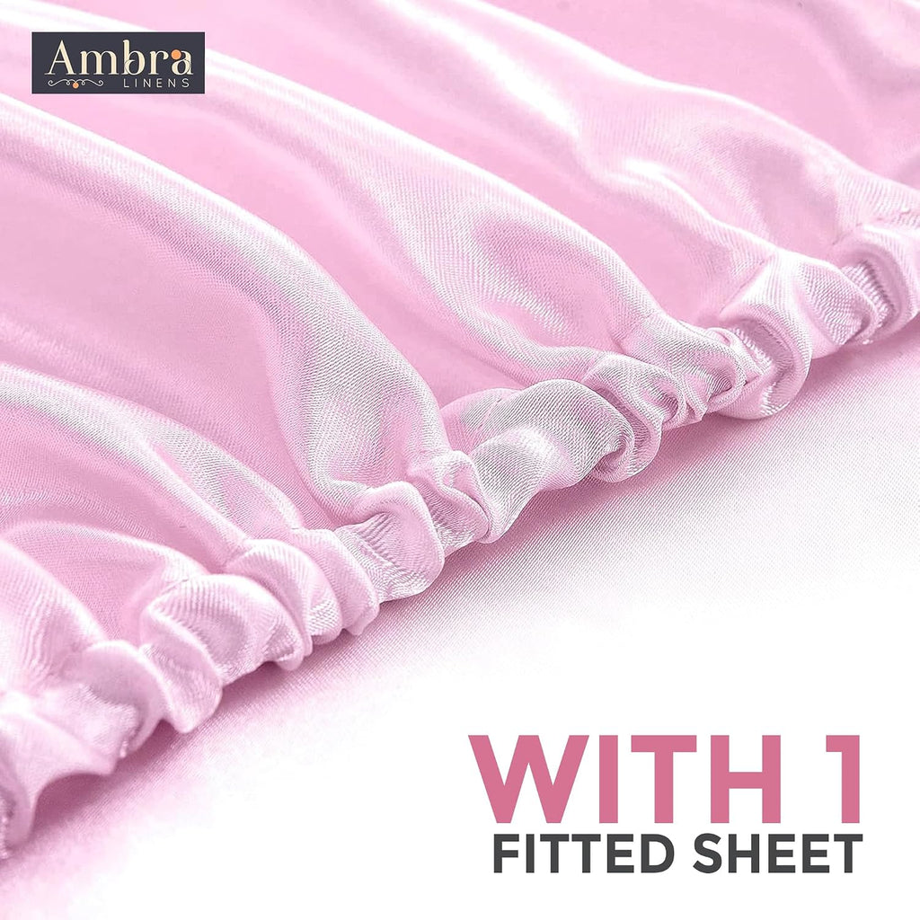 Ambra Linens 100% Organic Cotton Sheets King Size - 4 PC Organic King Size Sheets Set - Soft, Comfy, Breathable & Cooling - 16” Deep Pocket…