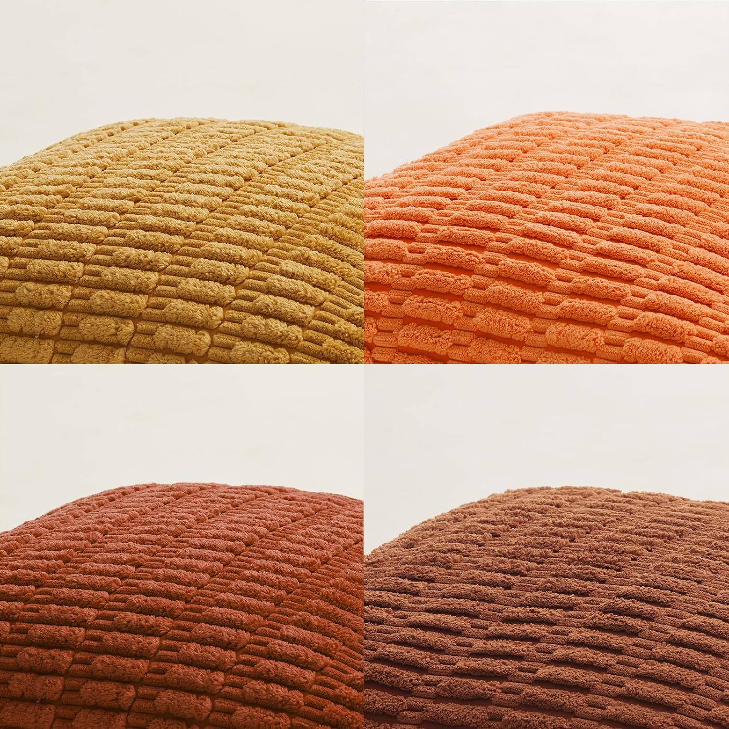 Fancy Homi 4 Packs Decorative Throw Pillow Covers for Living Room Couch Bed, Modern Farmhouse Boho Home Décor Accent Cushion Case, 12" x…
