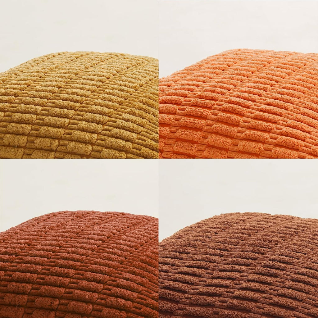 Fancy Homi 4 Packs Decorative Throw Pillow Covers for Living Room Couch Bed, Modern Farmhouse Boho Home Décor Accent Cushion Case, 26" x…