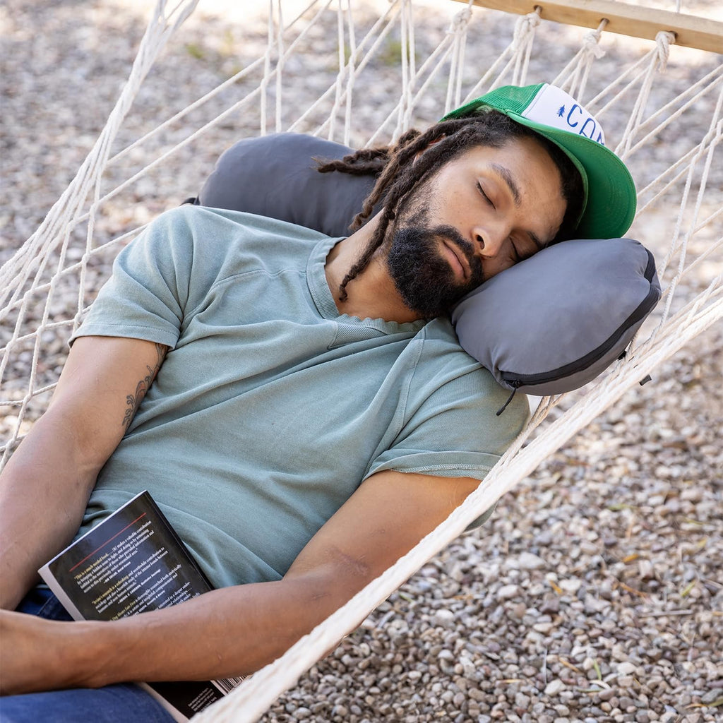 HEST Pro Travel Pillow - 3-in-1 Neck, Body, and Small Travel Pillow - Adjustable Fill for Custom Comfort - Portable and Compact Design…