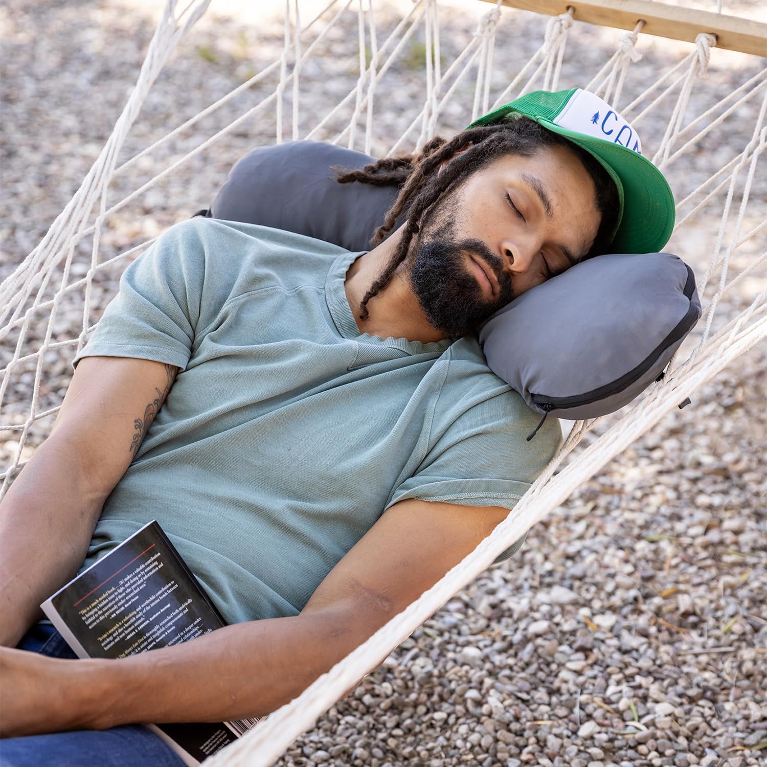 HEST Pro Travel Pillow - 3-in-1 Neck, Body, and Small Travel Pillow - Adjustable Fill for Custom Comfort - Portable and Compact Design…