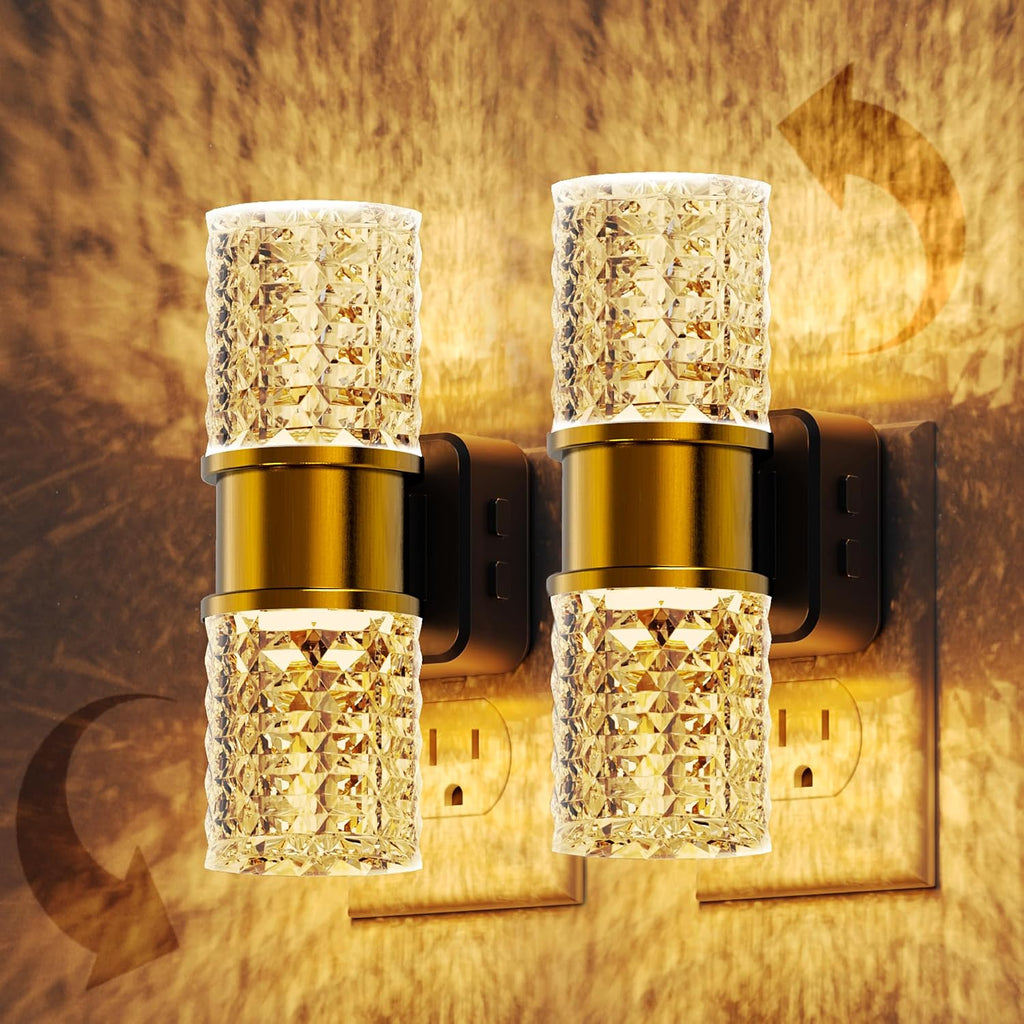 L LOHAS LED Night Light, Dimmable Night Lights Plug into Wall,2 Pack 0-100LM Adjustable Brightness LED Night Light, Automatic Night Lights…