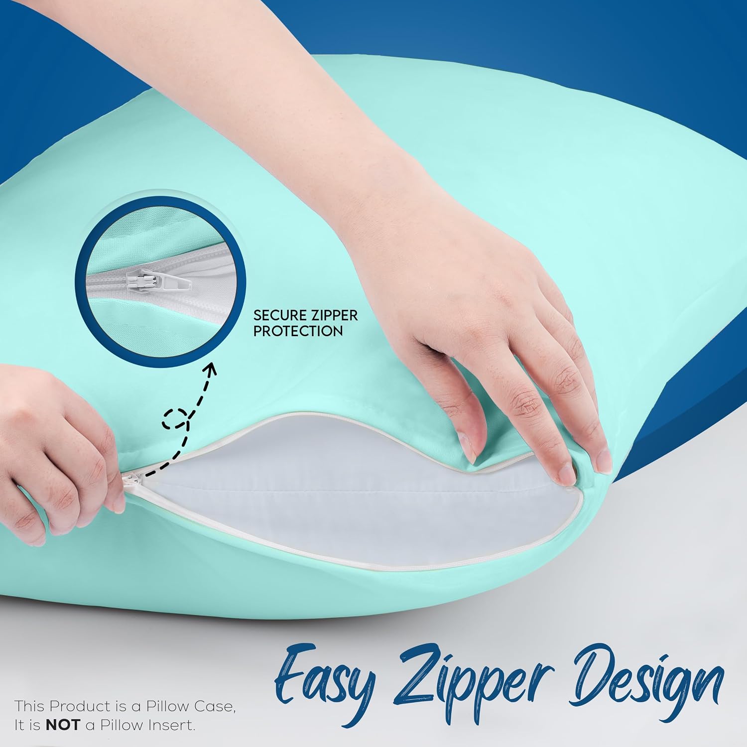 Utopiabedding Utopia Bedding 100% Waterproof Pillow Protectors with Zipper King Size (Set of 4), Bed Bug and Dust Mite Proof Zippered Pillo…