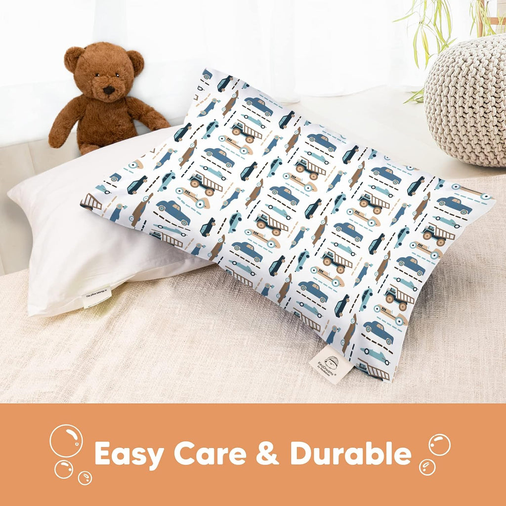 KeaBabies Toddler Pillowcase 13"x18" - Organic Cotton Toddler Pillowcase for Kids, Boys, Girls, Soft & Durable Cotton Cover for Miniature…
