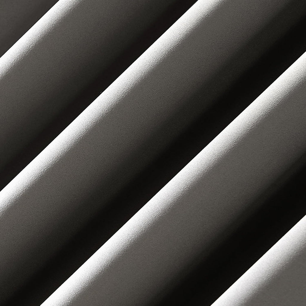 Sun Zero Oslo Theater Grade Extreme 100% Total Blackout Rod Pocket Curtain Panel, Gray, 52"W x 63"L (1 Panel)