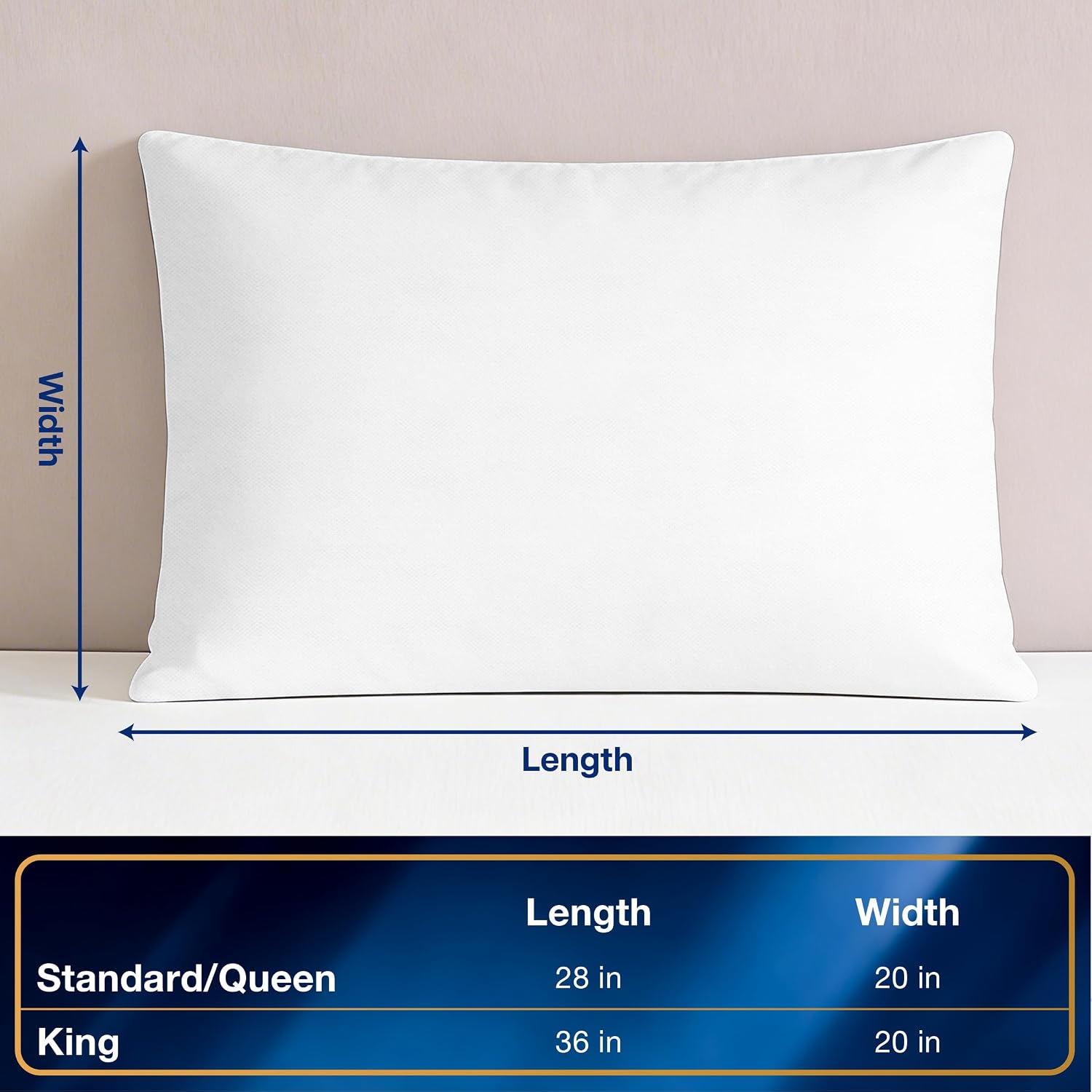 Bed Bug Blocker FRE14602WHIT09 Pillow Protectors, King, White