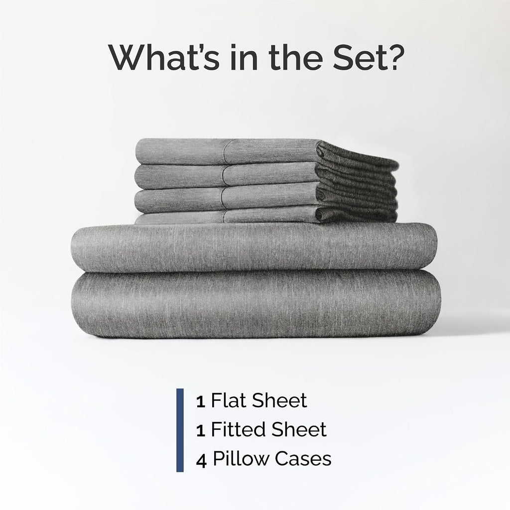 King 6 Piece Sheet Set - Comfy, Breathable & Cooling - Soft Hotel Luxury Bedding for Women, Men, Kids, Teens and Children - 1 Flat & 1…