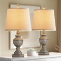PARTPHONER Retro Table Lamps Set of 2, Bedside Lamp for Bedroom Rustic Farmhouse Table Lamps for Living Room, 22" Vintage Nightstand…