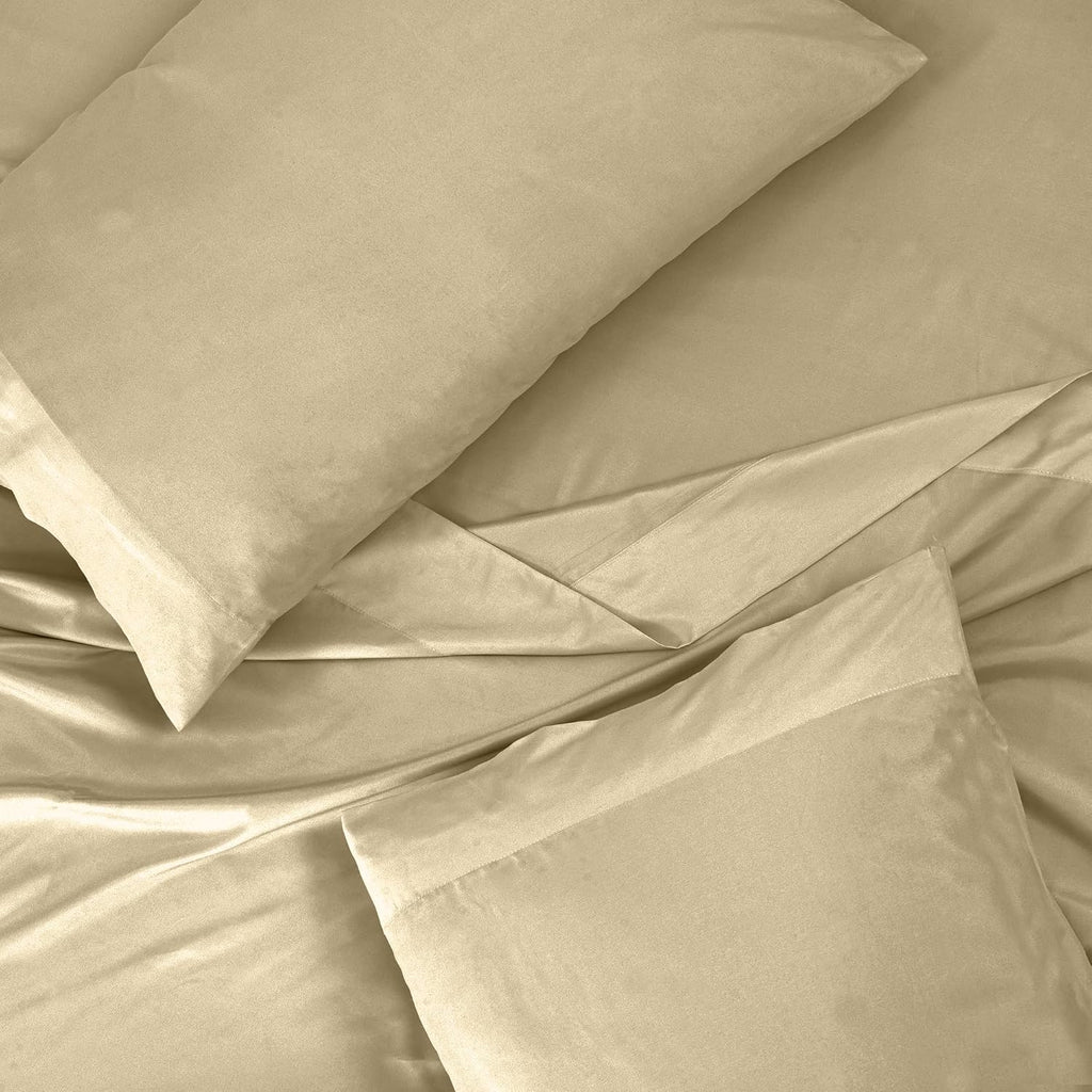 Royalelinens ROYALE LINENS 300 Thread Count 100% Long Staple Combed Cotton Sheet Set - 4 Piece King Bed Sheets - 1 Fitted, 1 Flat & 2 Pillo…