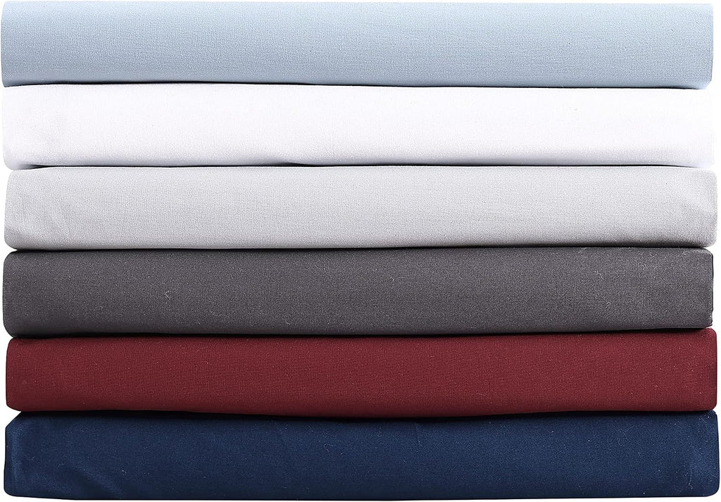Nautica Twin Size Sheet Set, Crisp & Tailored Cooling Sheets with a Smooth Cotton Percale Lightweight Feel - Bed Sheets with Matching Pillo…