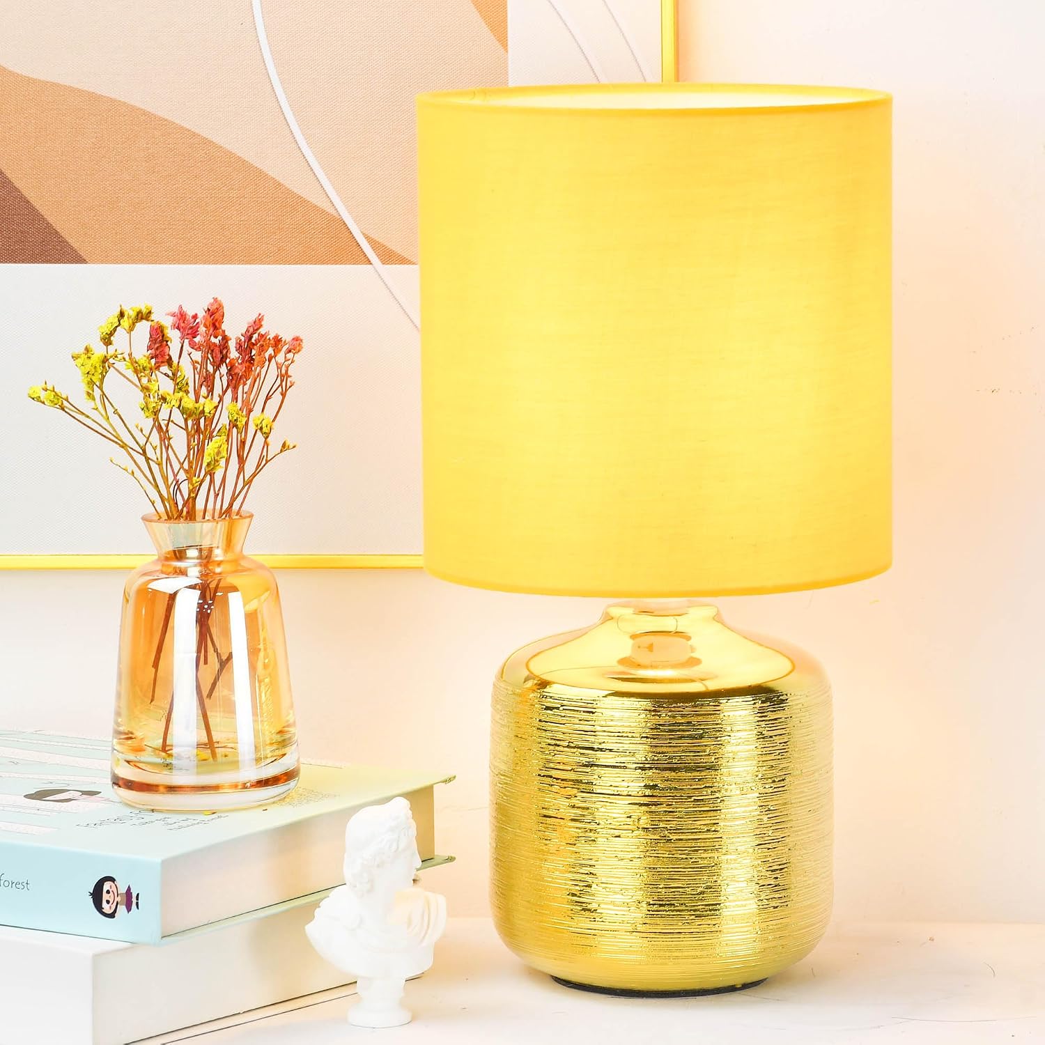Beno Small Table Lamp for Living Room as Bedside Table Lamp for Bedroom, Modern Ceramic Table Lamp, Kids Table Lamp, Night Table…