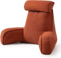 Ailuteie Pillow with Arms for Sitting Up in Bed, Reading Backrest Pillow, Corduroy Back Support Cushion with Side Pockets & Washable Cover,…