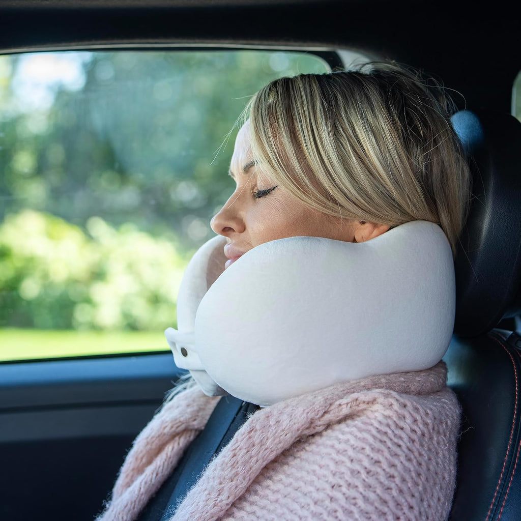 Women's Small Fitted Neck Pillow for Traveling, Memory Foam Travel Pillow, Travel Neck Pillows for Airplanes, Travel Essentials for…