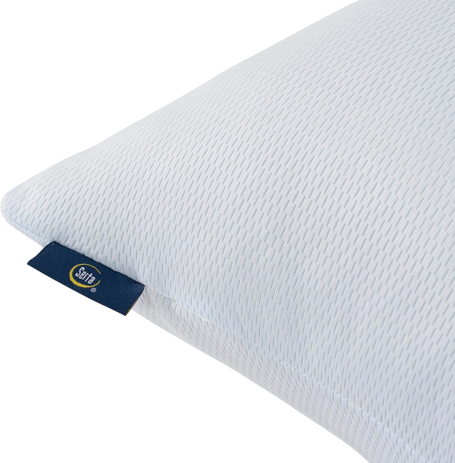 Serta Won't Go Flat Down Alternative Cooling Bed Pillows, Extra Life Foam Core with Medium Support, Perfect for Back, Stomach or Side Sleep…