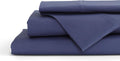 Linenhome Linen Home 4 Piece Twin Cotton Sheet Set, 100% Cotton Percale, 2 Pillowcases, Deep Pocket with All Around Elastic Sheet, Crisp Br…