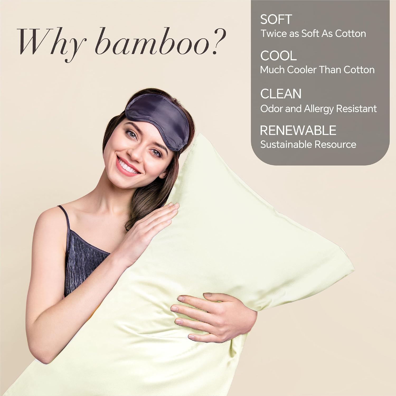 Bedelite Body Pillow Cover, Rayon Made from Bamboo, Cooling Body Pillow Pillowcase for Hot Sleepers and Night Sweats, Breathable & Silky So…