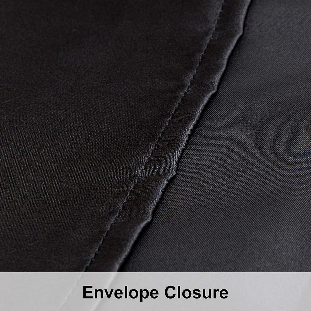 Ntbay 2 Pack Satin King Pillowcases for Hair and Skin, Luxurious and Silky Pillow Cases with Envelope Closure, 20x40 Inches, Black 2 Pack 4…
