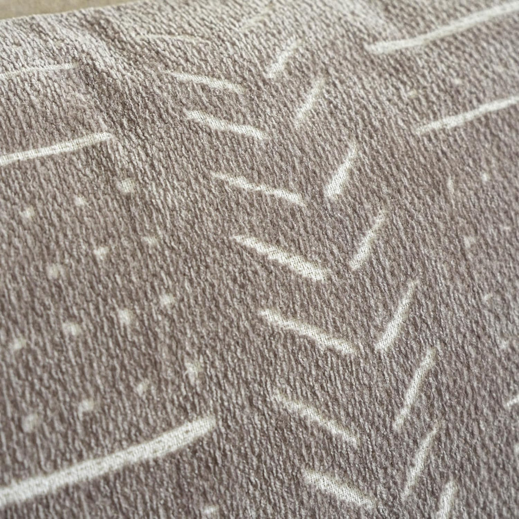 BlissBlush Decorative Long Lumbar Pillow Cover 14x36 for Bed, Taupe Soft Woven Chenille Accent Pillow Cover for Bedroom Couch Sofa…