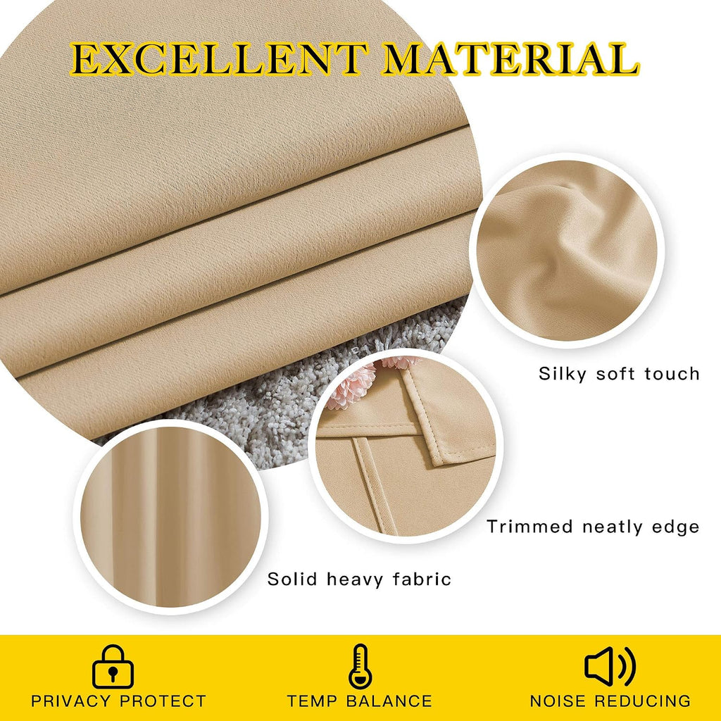 NICETOWN Blackout Draperies Curtains Panels - Window Treatment Thermal Insulated Solid Grommet Blackout Curtains/Panels/Drapes for…