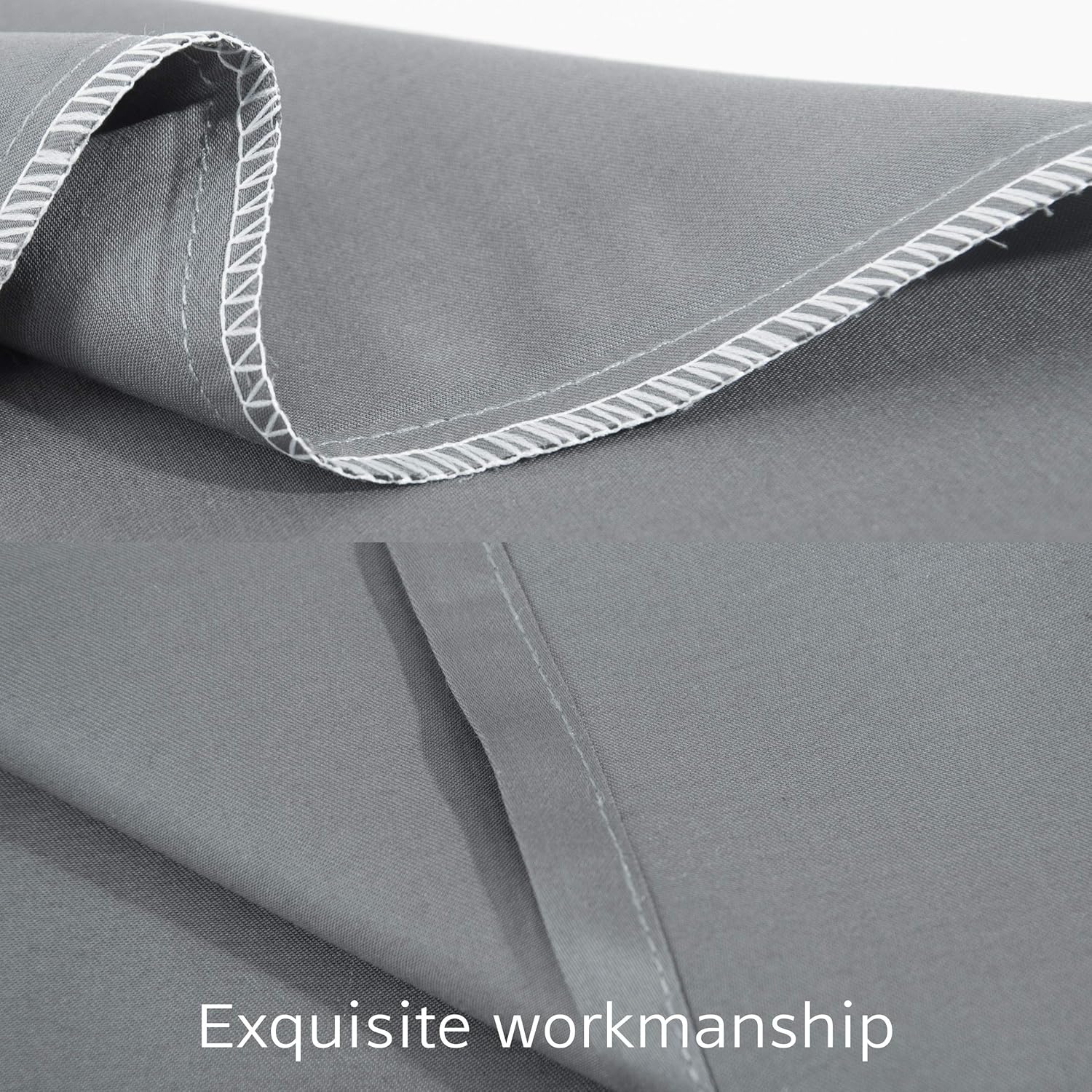 NTBAY Egyptian Cotton King Pillowcases - Set of 2, 500 Thread Count Cotton Pillowcases - Soft and Breathable Envelope Closure Pillow…