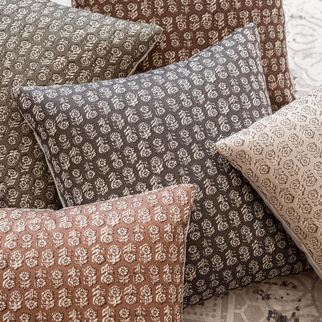 Foindtower Set of 2 Decorative Vintage Floral Print Throw Pillow Covers Neutral Modern Farmhouse Cushion Covers Boho Home Decor for Sofa…