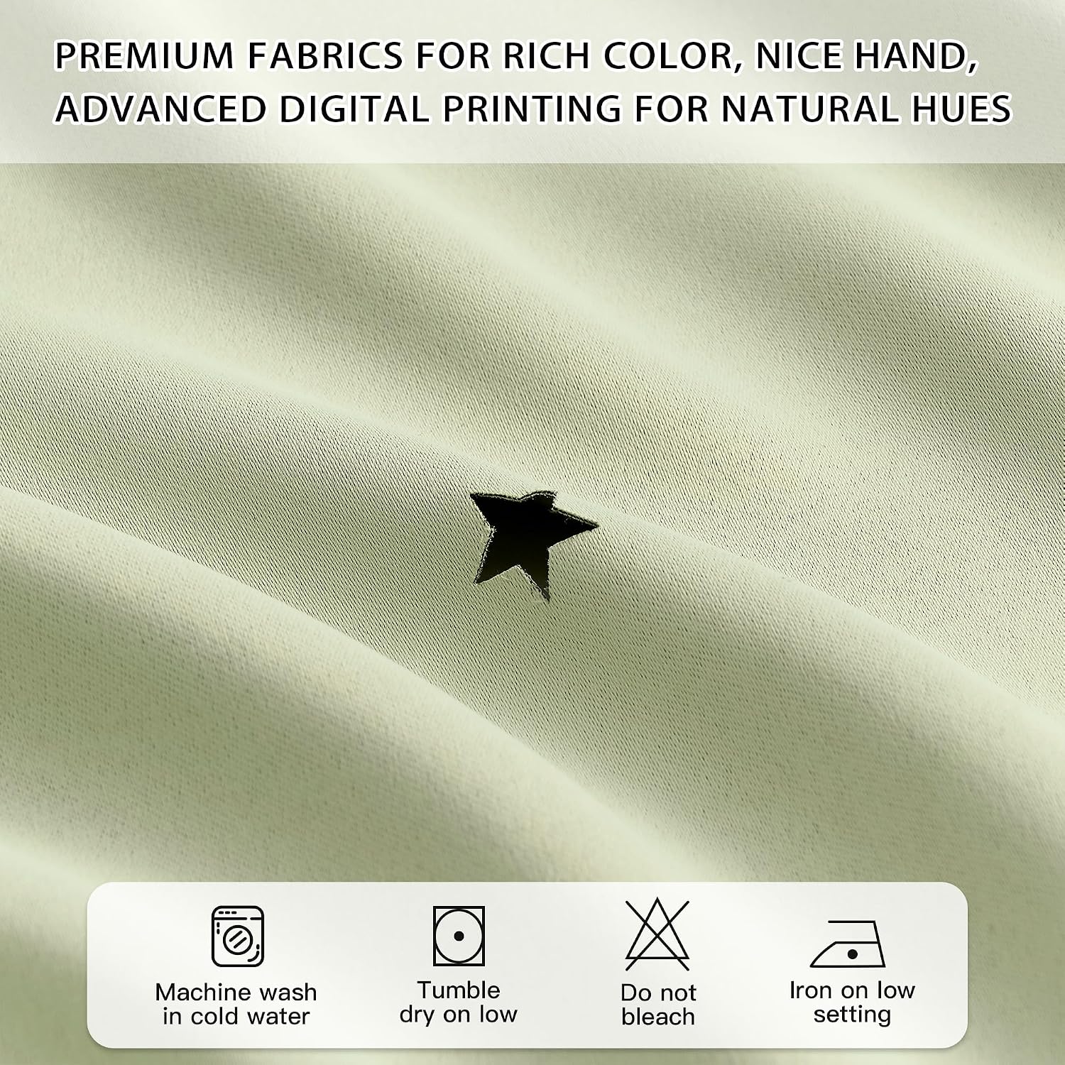 Addsomecolortolife XiDi Green Curtains for Bedroom, Girls Room Blackout Curtains, Kids Room Darkening Curtains, Light Green Decor, 1 Panel…
