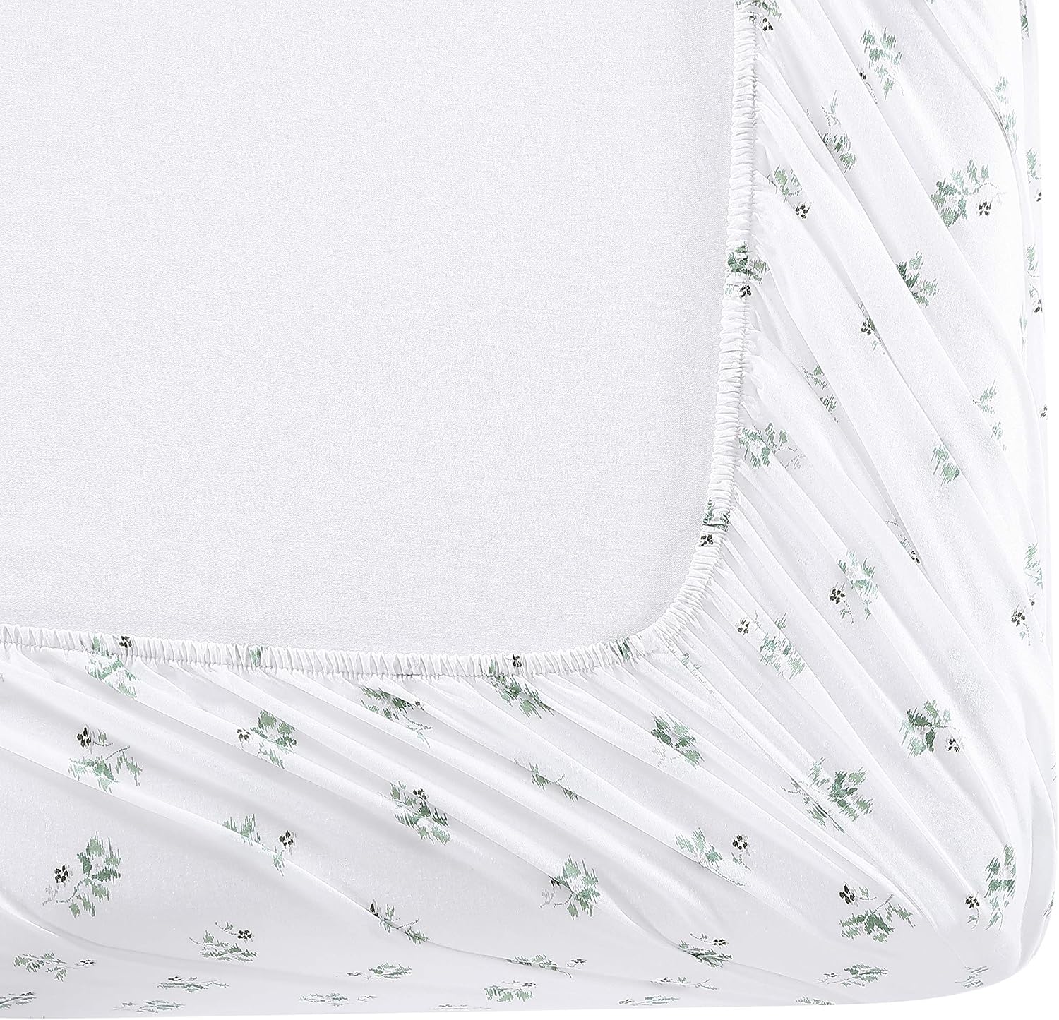 StoneCottage Stone Cottage - King Sheets, Cotton Percale Bedding Set, Crisp & Cool Ideal Bedding Set (Green Sketchy Ditsy, King) Cotton Gre…