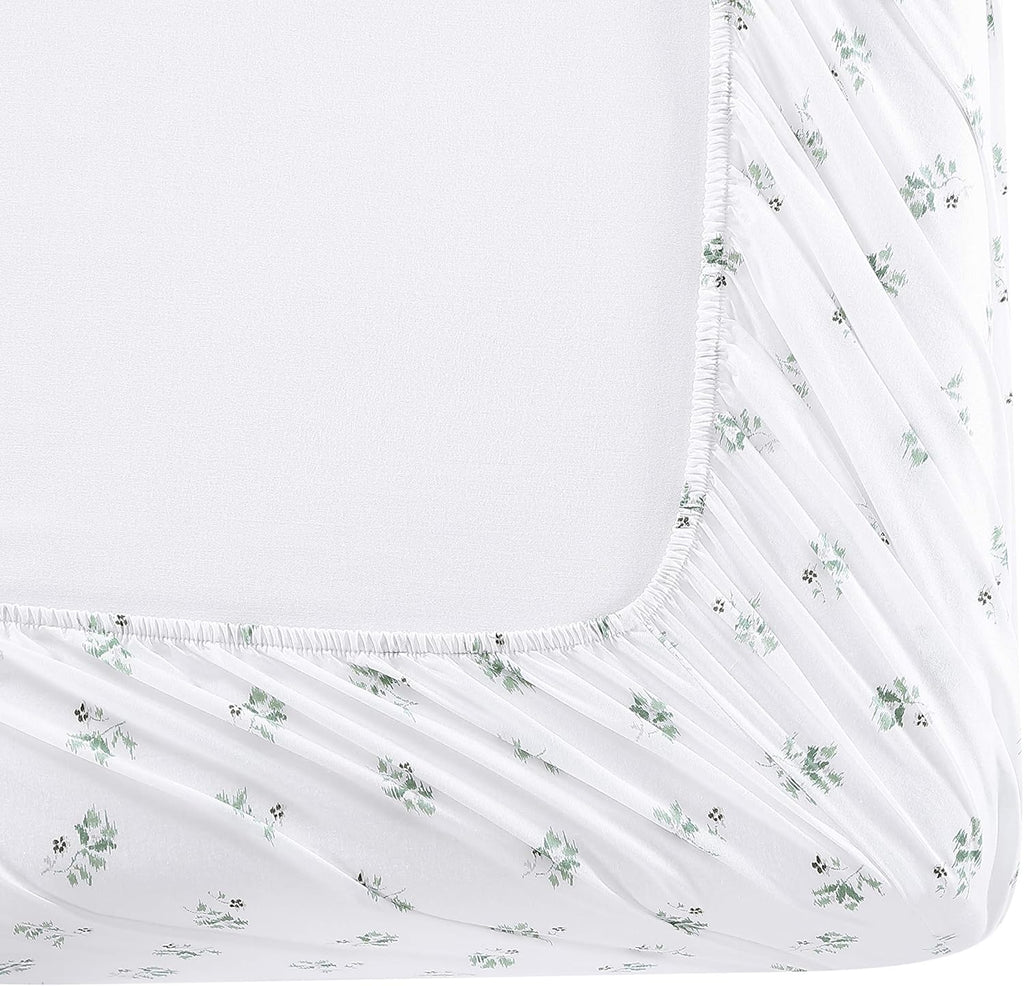 StoneCottage Stone Cottage - Twin Sheets, Cotton Percale Bedding Set, Crisp & Cool Ideal Bedding Set (Green Sketchy Ditsy, Twin) Cotton Gre…