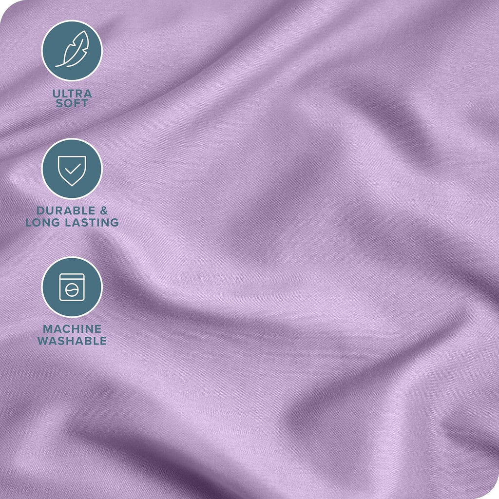 BareHome Bare Home Microfiber Pillow Cases - Standard Size Set of 2 - Cooling Pillowcases - Double Brushed - easy maintenance - Envelope…