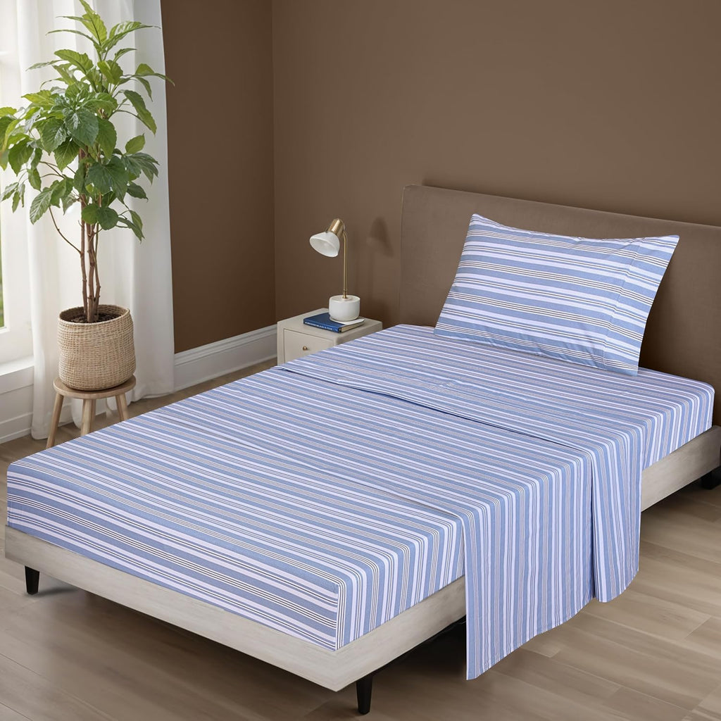 Zoyer 100% Cotton Sheets – Twin XL Size Percale Bedding, Cooling & Breathable, Durable with a Crisp, Soft & Comfortable Feel, 16" Deep Pock…