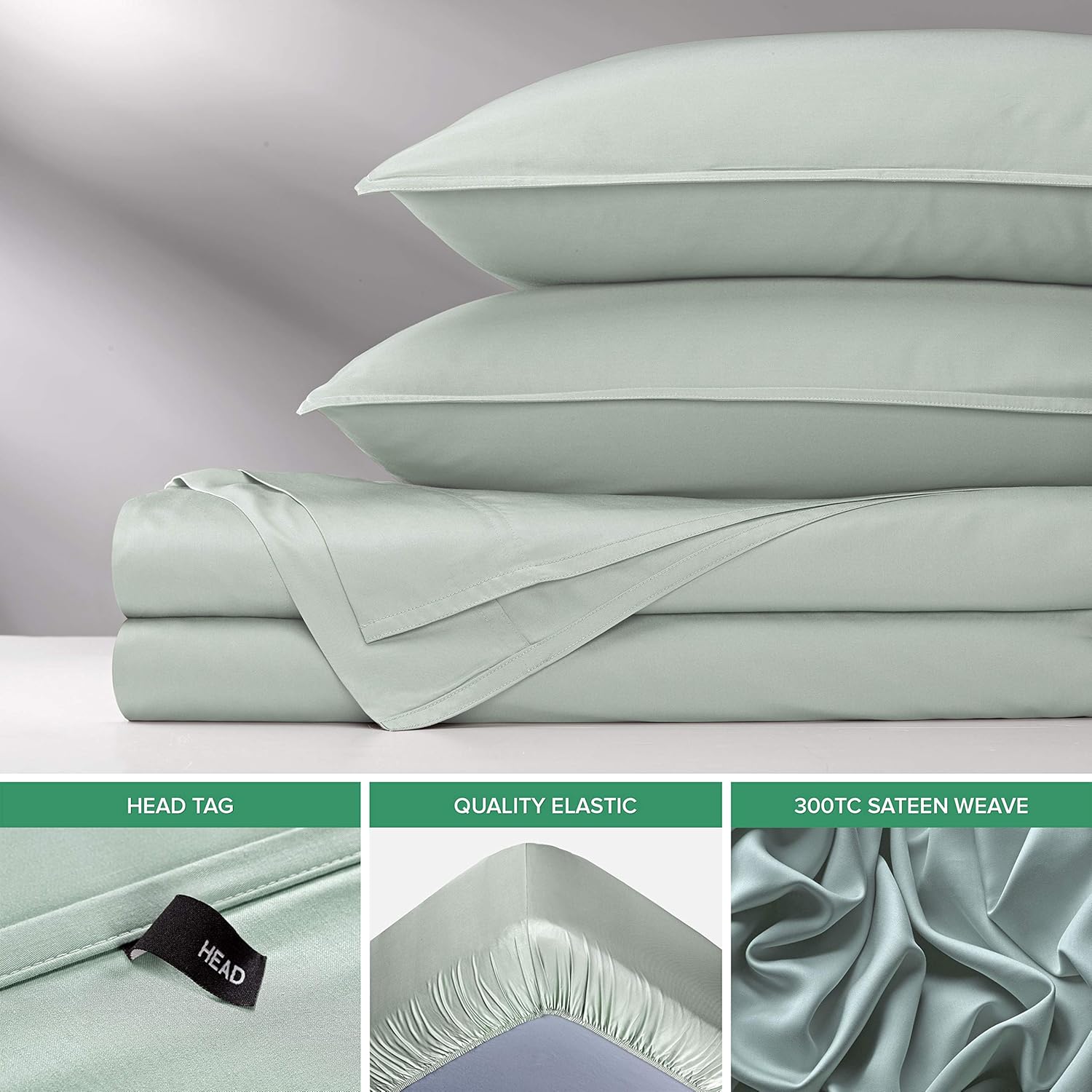 PureBamboo Pure Bamboo Full Sheets, Genuine 100% Organic Viscose Derived from Bamboo Bed Sheet Set, Luxuriously Soft & Cooling, Double Stit…