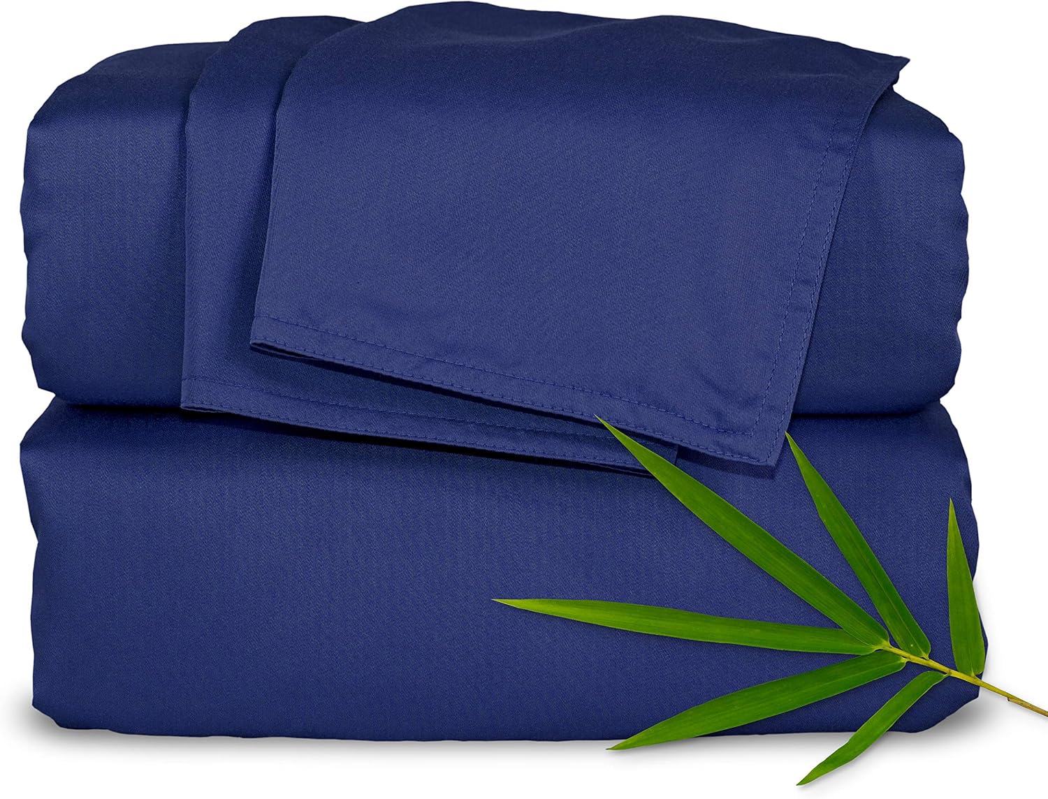 PureBamboo Pure Bamboo Twin Sheets, Genuine 100% Organic Viscose Derived from Bamboo Bed Sheet Set, Luxuriously Soft & Cooling, Double Stit…