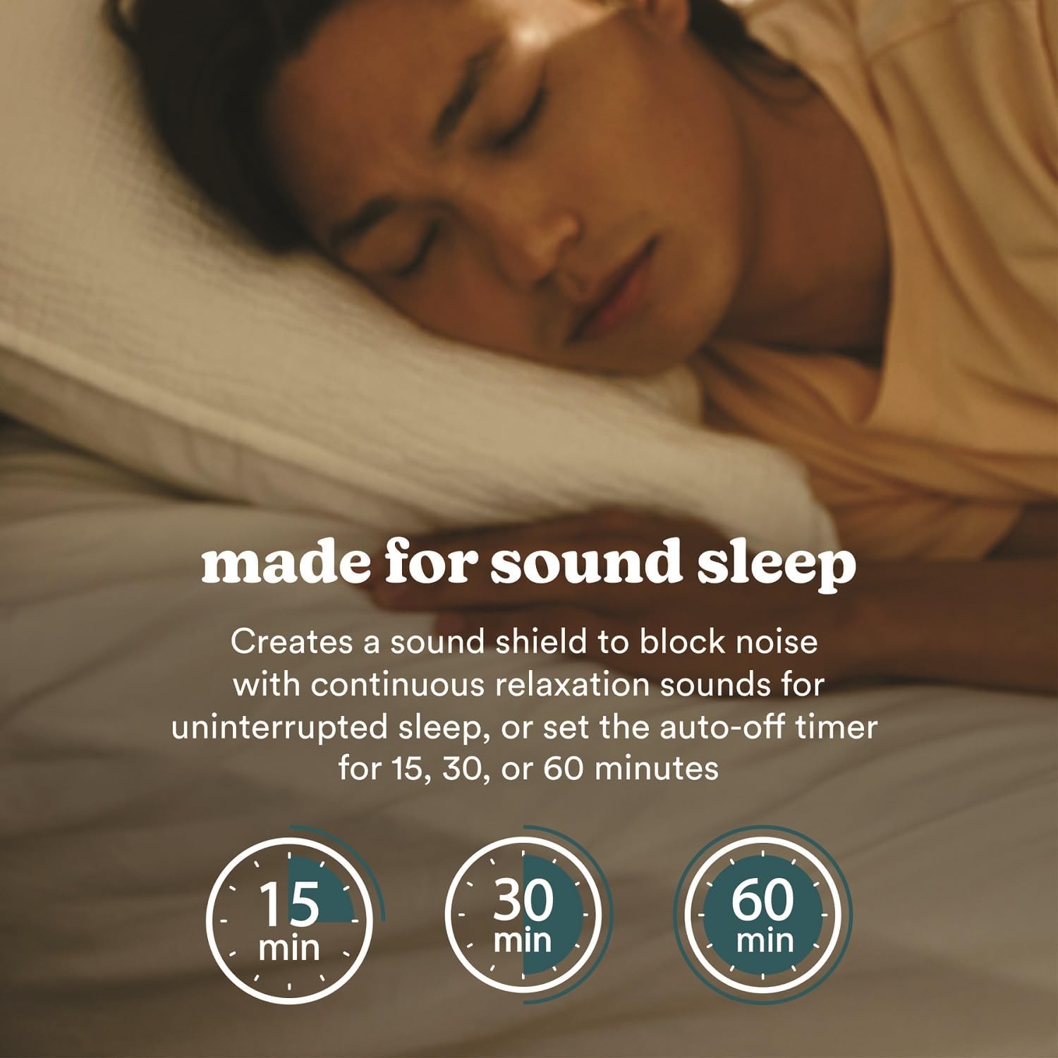 Homedics SoundSleep Rejuvenate White Noise Sleep Machine, Small Travel Sound Machine with 6 Relaxing Nature Sounds, Portable Sound…