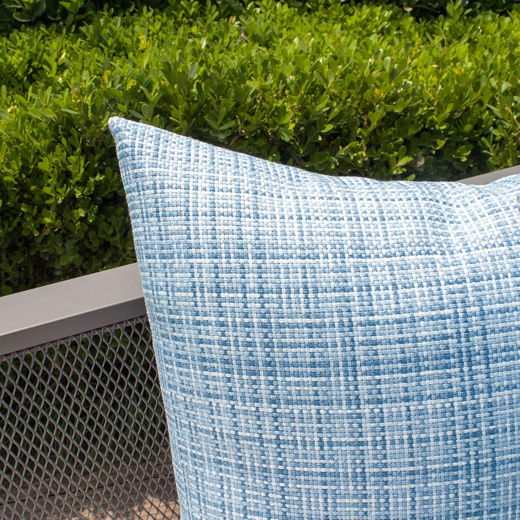 Kevin Textile Pack of 2 Decorative Outdoor Waterproof Pillow Covers Garden Cushion Sham Throw Pillowcase Shell for Patio Tent Couch 24x24…
