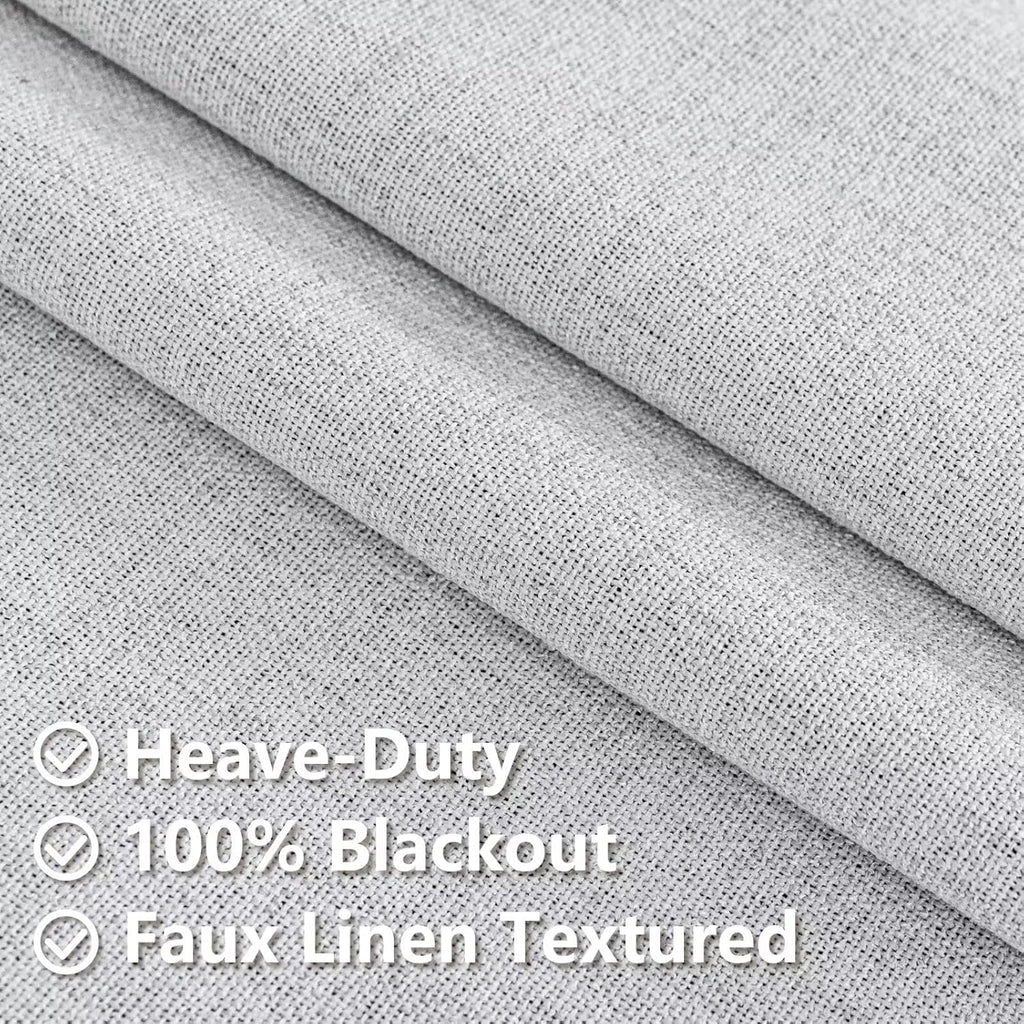 IGEMAEVE 100% Blackout Curtains 108 Inches Long for Bedroom, Black Out Curtains 2 Panels Set, Rod Pocket & Back Tab Thermal Insulated…