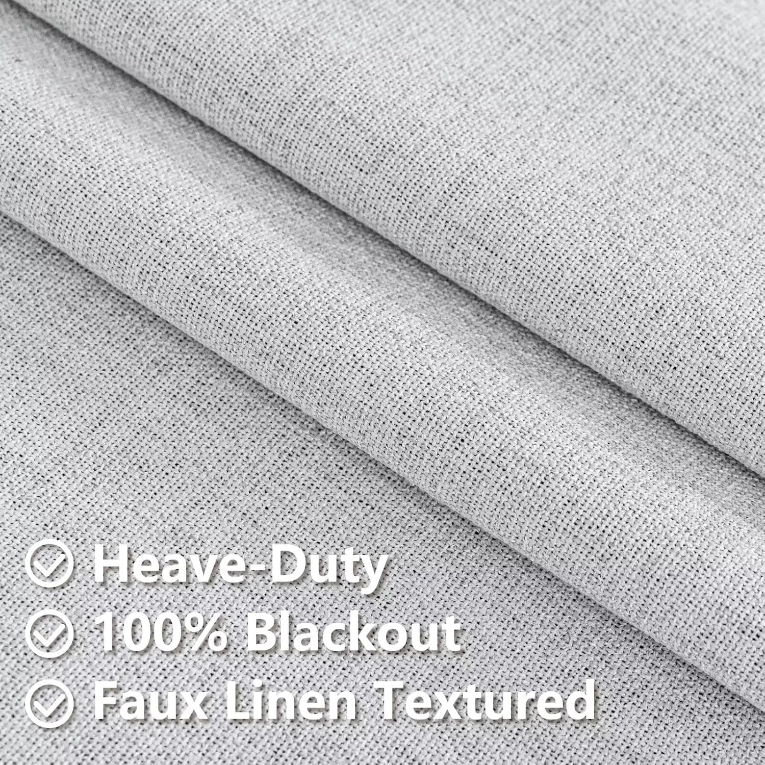 IGEMAEVE 100% Blackout Curtains 108 Inches Long for Bedroom, Black Out Curtains 2 Panels Set, Rod Pocket & Back Tab Thermal Insulated…