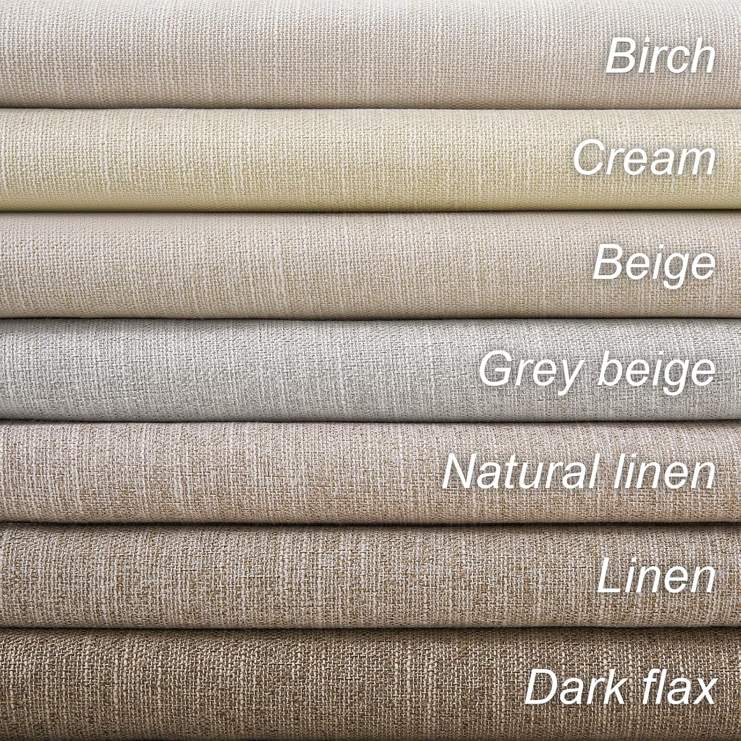 Topfinel Cream Linen Blackout Curtains 84 Inch Long for Bedroom Living Room, Ivory Pinch Pleat Back Tab Full Blackout Drapes Farmhouse Boho…