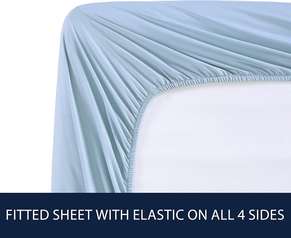 Nautica King Size Sheet Set, Crisp & Tailored Cooling Sheets with a Smooth Cotton Percale Lightweight Feel - Bed Sheets with Matching Pillo…