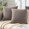 Gawamay Decorative Chenille Throw Pillow Covers 24x24 Inch Pack of 2, Soft Square Couch Pillow Cover for Sofa Cushion Living Room Bedroom P…