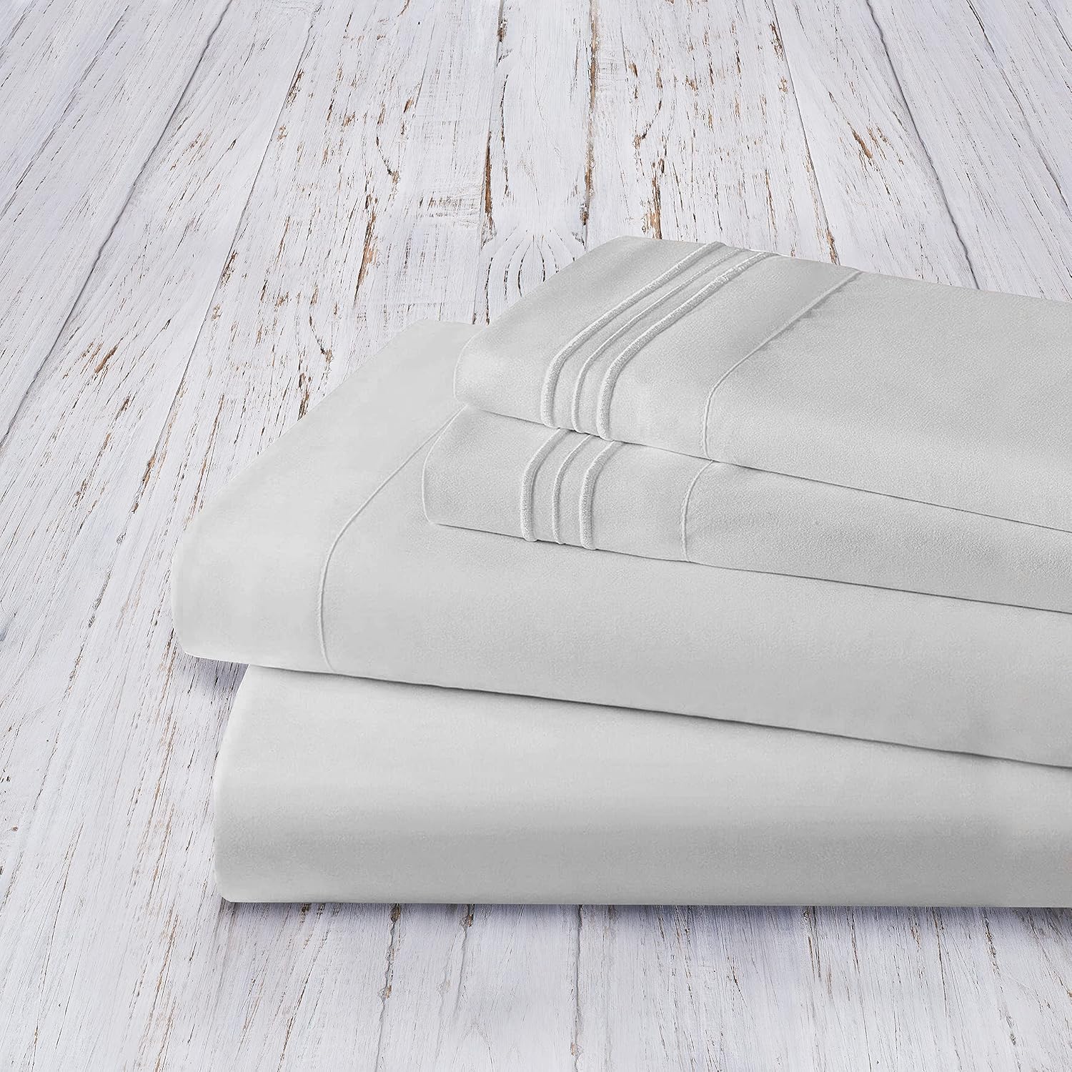 MocassiLuxuryBedding Mocassi Queen Sheet Set - Luxury Hotel 1800 Premier Bedding Sheets & Pillowcases - Ultra Soft Breathable & Cooling Bed…