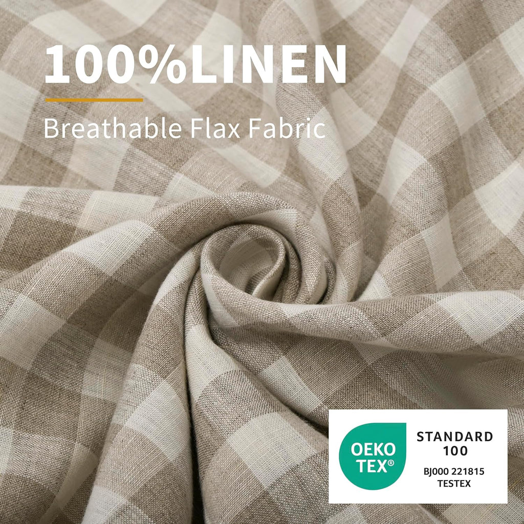 Chuffed 100% French Linen Pillow Cases King Size Set of 2, Stone Washed Flax Pillow Covers with Zipper Closure - Breathable & Cooling for H…