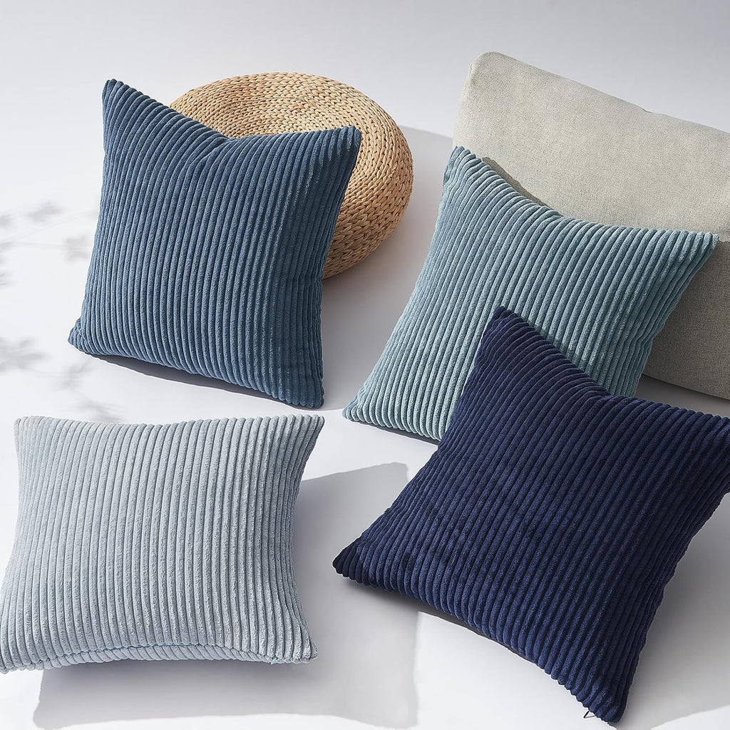Topfinel Decorative Throw Pillow Covers Cushion Cases, Set of 4 Soft Velvet Modern Double-Sided Designs, Mix and Match for Home Decor…