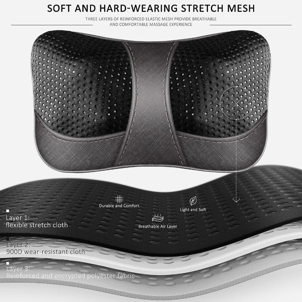 VIKTOR JURGEN Back Massager Kneading for Neck, Shoulder and Foot, Shiatsu Massage Pillow with Heat, Relaxation Gifts for…