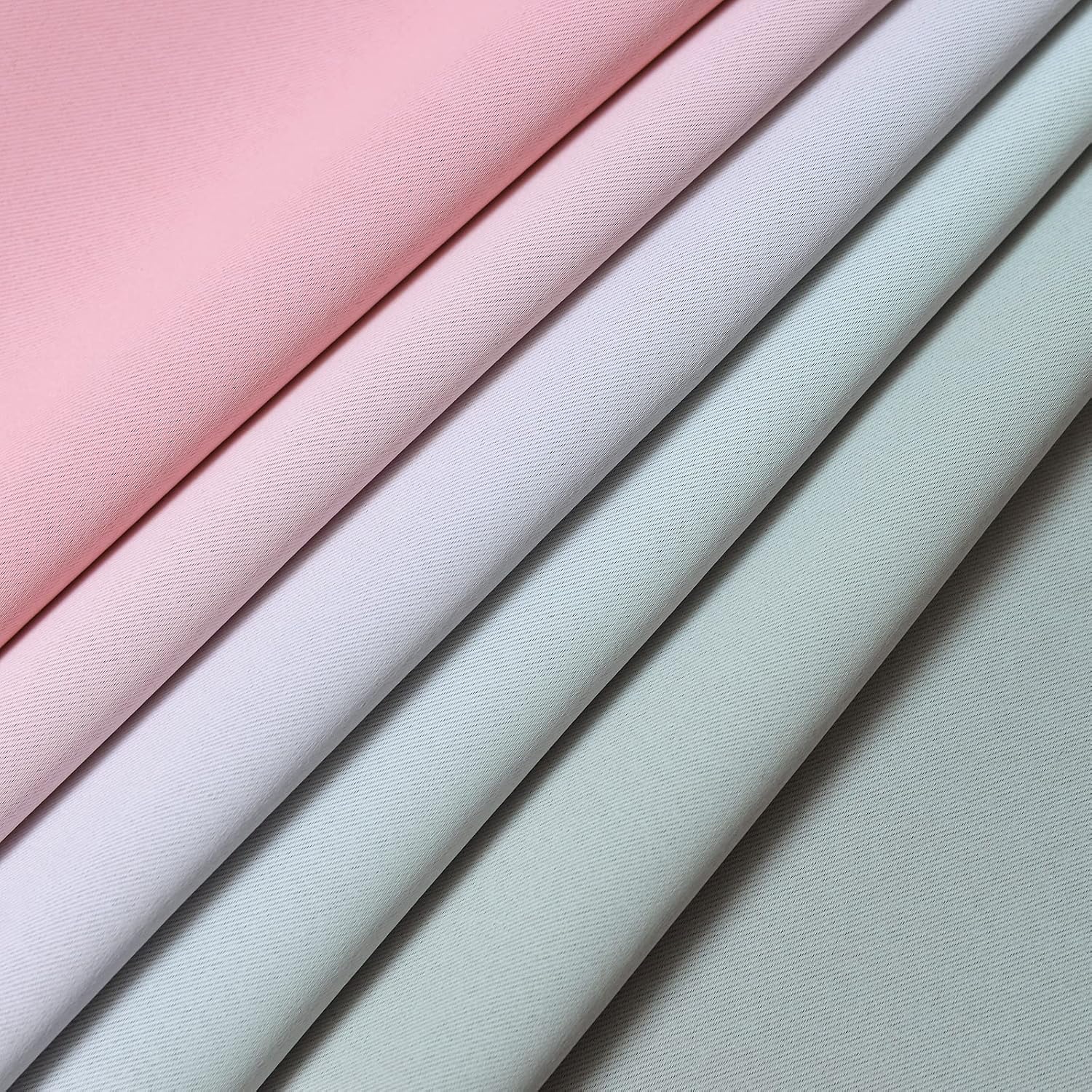 Yakamok Ombre Pink and Grey Curtains for Bedroom, Gradient Room Darkening Curtains, Grommet Thermal Insulated Light Blocking Window Drapes/…