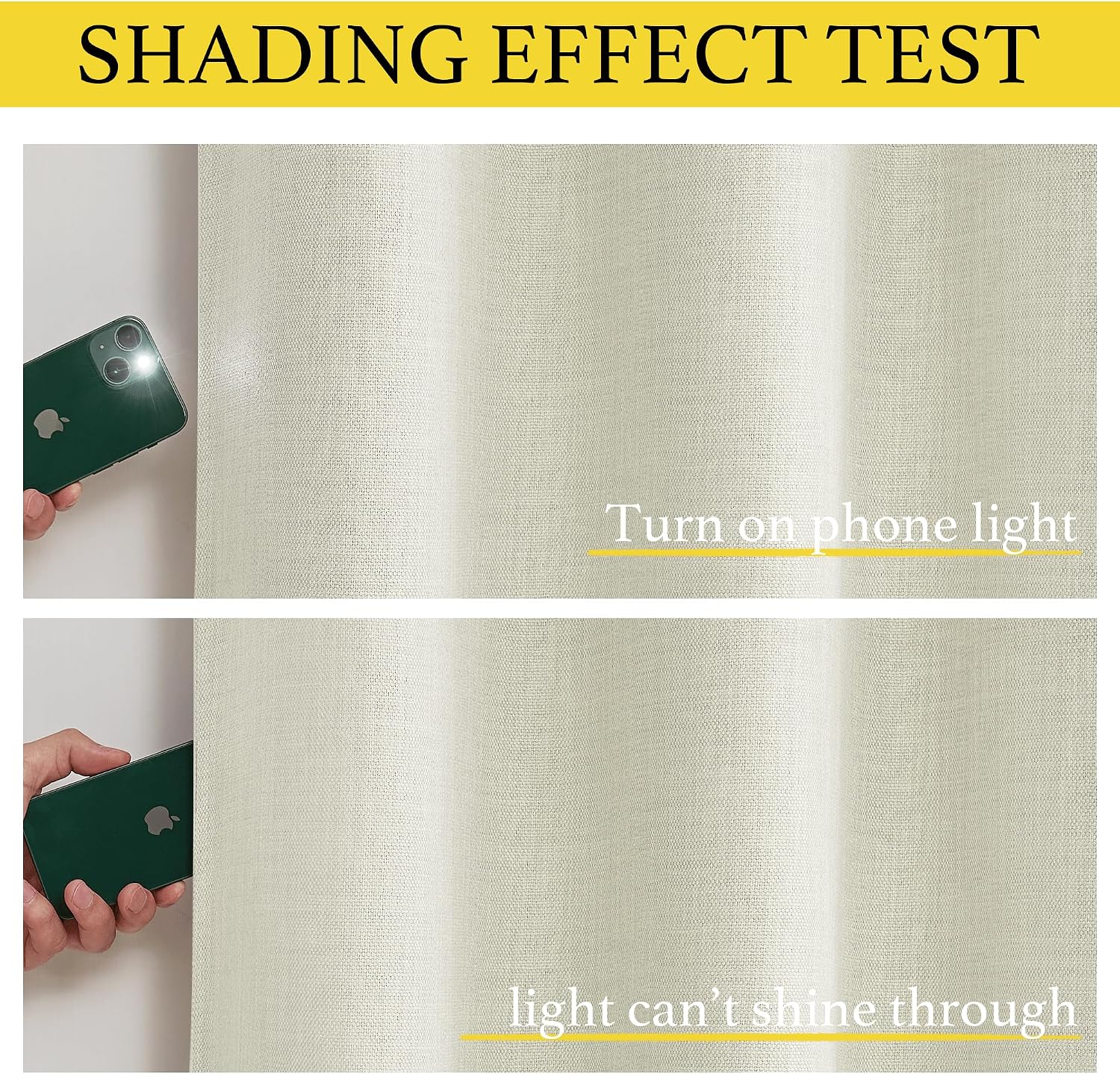 Nicetown Natural Linen Room Darkening Curtain Valances for, Grommet Faux Linen Blend Short Curtains Thermal Insulated Window Tiers for Kitc…