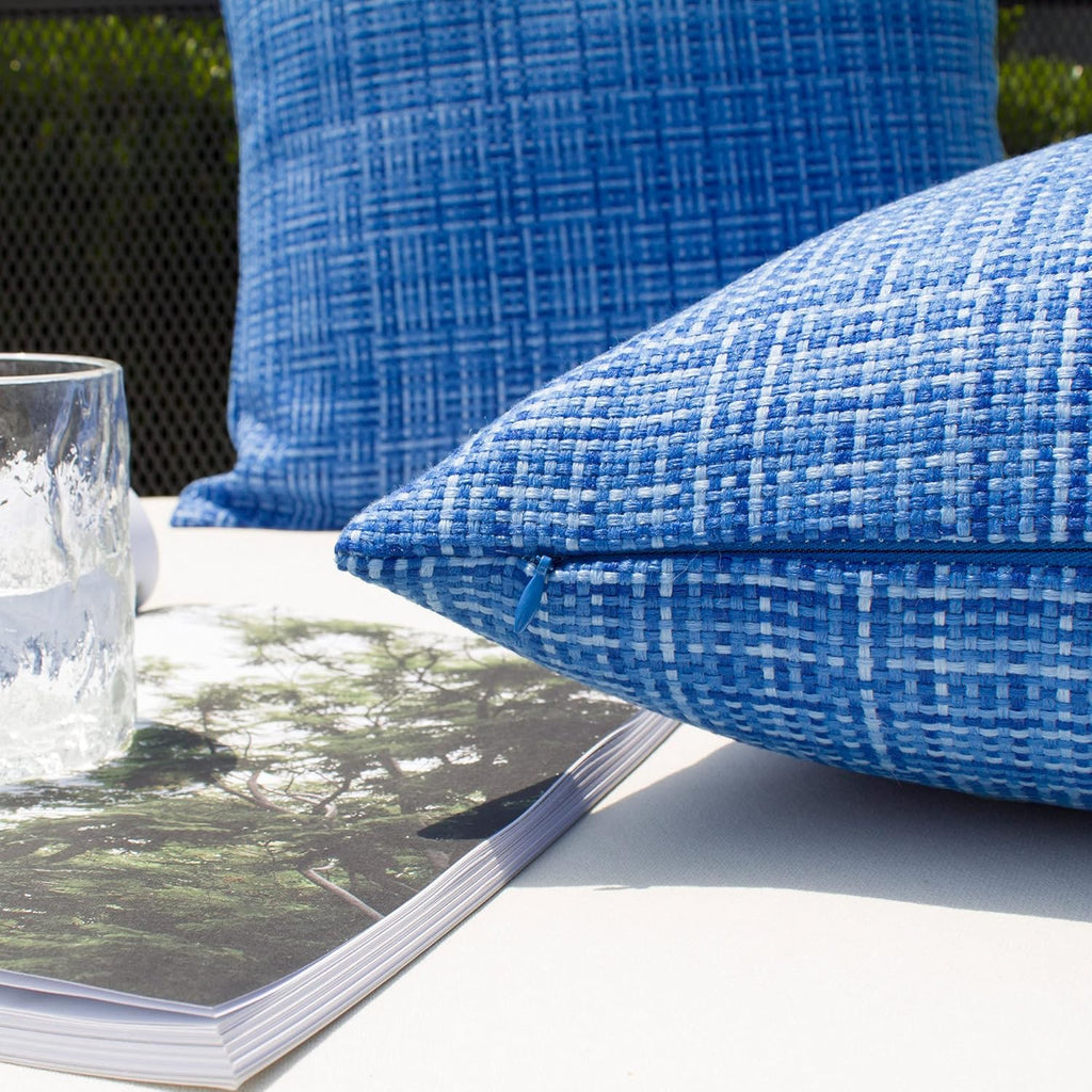 Kevin Textile Outdoor Waterproof Throw Pillow Covers 14x36 Inch Pack of 1 Woven Faux Linen Decorative Water Resistant Long Body Lumbar…