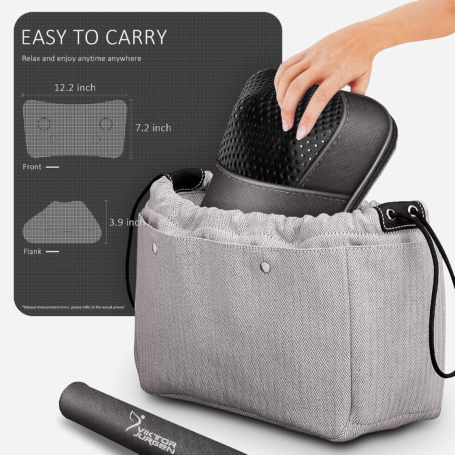 VIKTOR JURGEN Back Massager Kneading for Neck, Shoulder and Foot, Shiatsu Massage Pillow with Heat, Relaxation Gifts for…